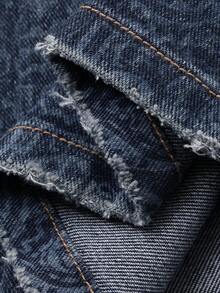 DAZY Women's Regular Waist Bell-Bottom Printed Vacation Style Jeans