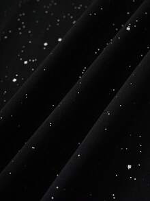 Manfinity Joysei Men's Rhinestone Decor Letter Print Short Sleeve T-Shirt, Fashionable And Versatile - Black - View 5