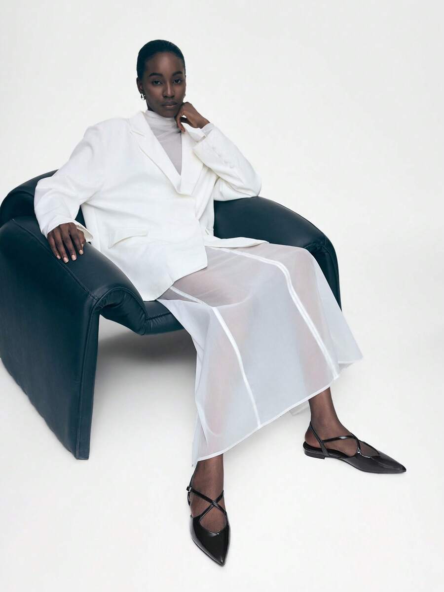 Mnmlis Women's Buckle Design Casual Versatile Flat Shoes Valentine's Day - Black - View 1