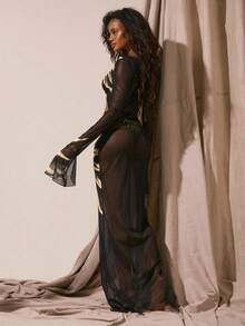 Musera Resort Áo khoác ngoài dành cho nữ - màu đen - Xem 3