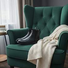 Botin de caballero en piel de res - Negro - Ver 5