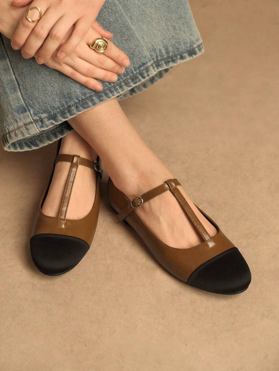 Rosivie 女士搭扣设计休闲一脚蹬乐福鞋，适合日常通勤 - 彩色 - 查看 1