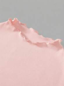 SHEIN Đầm Nova Glow dành cho bé gái tuổi teen, màu hồng trơn, cổ đứng, kiểu dáng thanh lịch, thích hợp cho tiệc độc thân phong cách Y2K, phù hợp mặc hàng ngày, đi học, tựu trường và tốt nghiệp. - Hồng - Xem 6