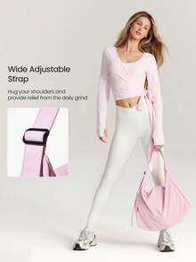 GLOWMODE Bolso de hombro de 17L, texturizado, resistente al agua, sin ajuste, para otoño e invierno - Sugar Pink - Ver 5