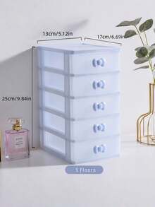 1pc Blue Jewelry Storage Box, Multi-Layer Makeup Organizer,Multi-Tier Valentine Day Sun Travel Cool Back To School - Pink - View 6