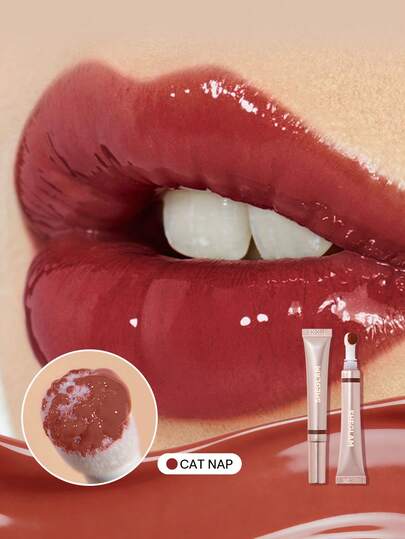 SHEGLAM Brillo De Labios Con Forma De Almohada Pout Pillow Cushion-LáPiz Labial LíQuido Humectante Cat Nap Acabado De Alto Brillo Aplicador Con Punta De Esponja Brillo De Labios Hidratante No Pegajoso Brillo De Labios Para Fiestas Lip Combo Marca Belleza Maquillaje Maquullaje CosméTica Para Mujeres NiñAs Perfecto Para Invierno Primavera Ideal Para Y2K Elegante Moda Adecuado Para CumpleañOs Regalo Fiesta Listo Mejor Color