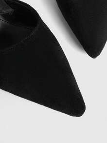 Sugerpunk 女士时尚简约通勤装尖头粗跟特制高跟单鞋