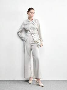 CUCCOO BIZCHIC Stylish And Elegant, Suitable For Daily Commuting, Pointed Short Heels, Hollow Shoes - Beige - View 6