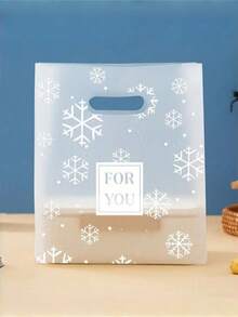 00 50 10 雪花雏菊印花礼品袋，适用于母亲节、婚礼、生日、毕业派对，可重复使用包装，必备用品 - 彩色 - 查看 2