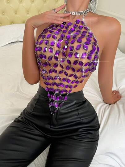 Allurite Women's Diamond Detail Halter Top Graphic Tees Women Tops , Summer Outfits , Summer Tops , Summer Clothes, Summer Holiday Outfits  , Summer Outfits For Women , Summer Outfit For Women ,Spring  , Spring Outfit Women  , Spring Break Outfits  , Spring Clothing  , Spring Outfit  , Spring Clothes  Spring Women , Spring Clothes Women, Vacation Outfits Women, Holiday Outfits For Women, Summer Holiday Outfits , Vacation Outfits For Women  Vacation , Holiday, Holiday Outfits , Summer Vacation Outfits , Beach Vacation Outfits For Women