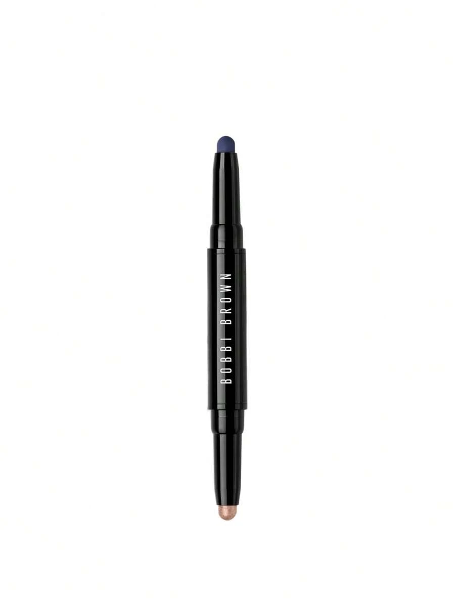 Bobbi Brown Dual-Ended Long-Wear Cream Eyeshadow Stick Silk / Rich Navy 1.6 G - Multicolor - View 1