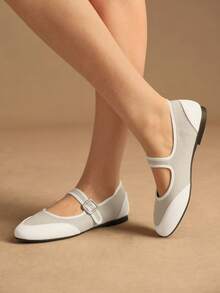Rosivie Women's Casual Buckle Design Everyday Versatile Shoes - Multicolor - View 6
