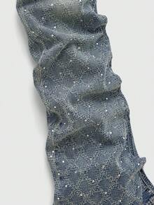 ROMWE MEN Street Life Jeans de pierna acampanada y desgastados de moda casual para hombres - Neblina azul - Ver 4