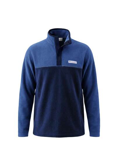 Columbia Steens Mountain II Men Half Snap Outdoor Sweater Collegiate Navy