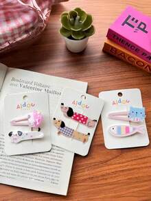 Joivida Acrylic Heart Hair Clips Set Cute Hair Accessories For Women Girls Non Slip Grip Barrettes And Combs For Fine Hair Party Wedding Daily Use - Multicolor - View 10