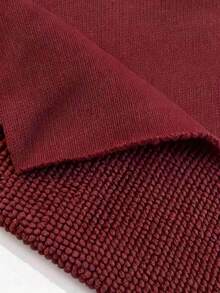 Resyla 女士时尚休闲条纹爱心印花卫衣 - 酒紅色 - 查看 4