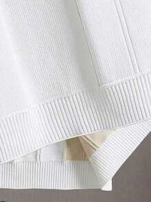 Manfinity Homme 男士条纹短袖休闲通勤针织衫 - 彩色 - 查看 5