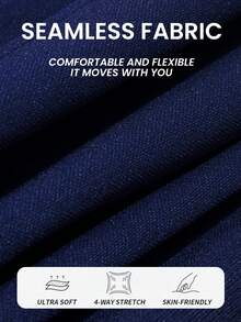 Core Rhythm Bộ đồ thể thao không đường may màu xanh hải quân dành cho nữ, gồm áo tank top ngắn cổ yếm và quần legging. - Màu xanh hải quân - Xem 8