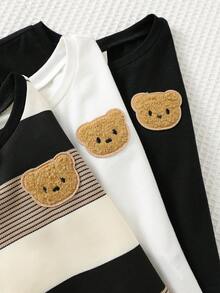 Cozy Pixies 6件套男婴柔软针织圆领短袖上衣和松紧腰短裤套装 - 彩色 - 查看 4