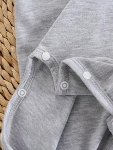 Souflis Souflis Pyjamas pour bébé nouveau-né - Combo de 3 pièces, style classique et adorable unisexe avec éléments populaires d'ours et de rayures, tons neutres gris, barboteuses à pieds pour le port quotidien toute saison. Vêtements unisexes pour nouveau-né, vêtements de bébé neutres - Multicolore - Voir 5