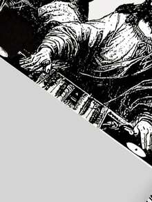 ROMWE MEN Goth Spring Casual Graphic White Men'S Street Style Casual Printed Pullover Pullover Sweatshirt - White - View 4