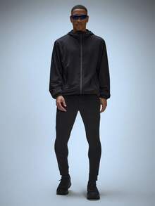 Musero Slim Fitted Trousers Sweatpants Elasticated Draw String Waistband Active Sporty Joggers Autumn Winter Essentials Gymwear Athletic Gym - Black - View 2