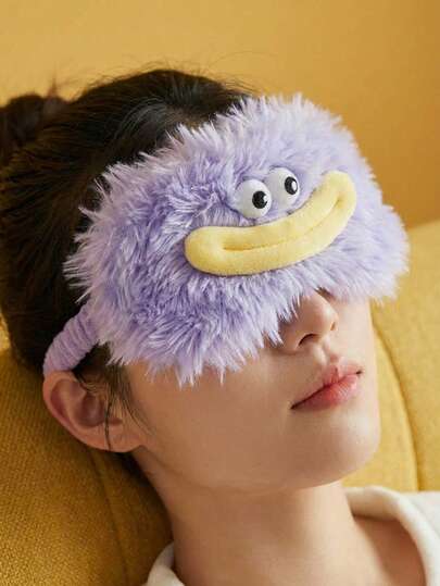 Joivida 1个香肠嘴恶作剧眼罩 - 可爱毛绒睡眠眼罩，舒适耐用，适合旅行、瑜伽、冥想和防晒。