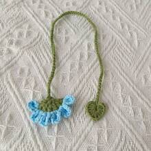 1个手工钩织花朵书签，手工雏菊和向日葵书签，独特的阅读配件，送给爱书人的完美礼物，家居装饰和办公用品，一套1个 - 彩色 - 查看 16