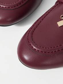 Mnmlis Women Flats - Burgundy - View 4
