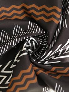 Brillora 女士时尚休闲优雅浪漫度假印花连体裤，春夏款 - 黑色 - 查看 10