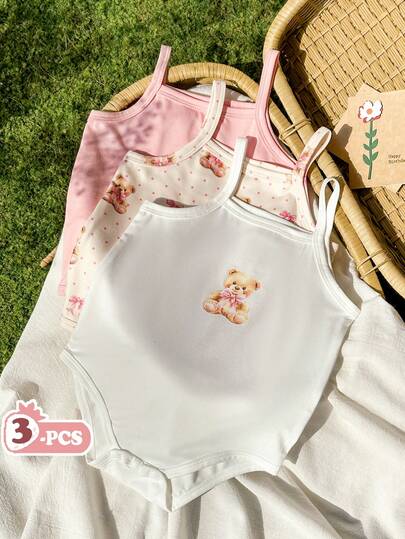 Vintaside Kids Bodys sin mangas con estampado digital para bebé niña, adecuado para ocio al aire libre, camping, vacaciones o uso diario