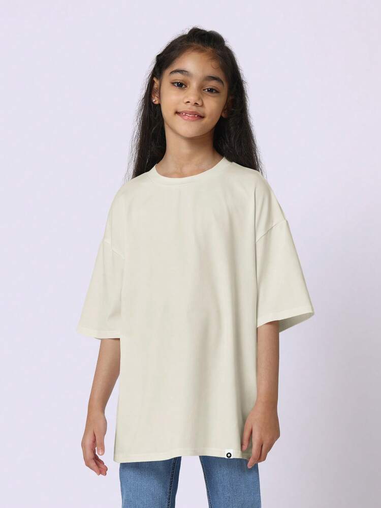 Oversized Soft Round Neck Tee