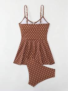 Swim Lushoire Đồ bơi chấm bi dành cho nữ, giúp thon gọn và tôn dáng, thích hợp cho spa, khu nghỉ dưỡng và bơi lội. - Nhiều màu - Xem 6