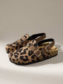 Solecia New Spring/Autumn Women Slip-On Thick Soled Closed Toe Mule Shoes For Christmas - Brown - View 10