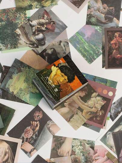 400 hojas de papel con patrones vintage aleatorios, de vuelta a la escuela