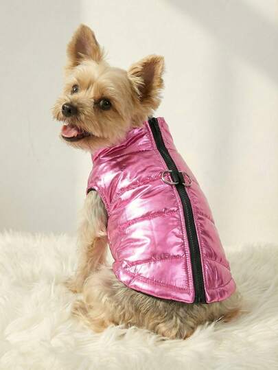 PETSIN Wear Splash Proof Vest And Give Your Beloved Pet A Warm 'little Padded Coat'. Keep The Cold At Bay And Keep Warm. Available In Multiple Colors