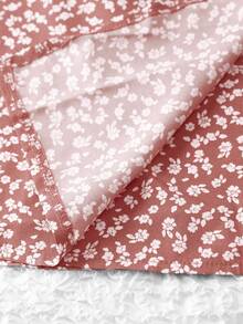 SHEIN Unity 女士碎花系腰休闲半身裙 - 粉色 - 查看 5