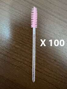 200PCS/100PCS/50PCS Disposable Mascara Wands Eyelash Brush S For Eyebrow Eye Lash Extension , Eyebrow Brush, Eyeshadow Brush, Brush - Pink - View 11