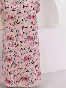 Baby Girl Elegant Floral Print Long Dress