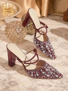 CUCCOO TILAWA Women Pumps Valentine's Day - Burgundy 1 - View 3