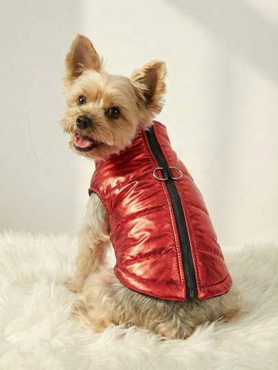 PETSIN Wear Splash Proof Vest And Give Your Beloved Pet A Warm 'little Padded Coat'. Keep The Cold At Bay And Keep Warm. Available In Multiple Colors