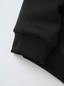 INAWLY 女式休闲纯色圆领落肩宽松运动衫，秋季