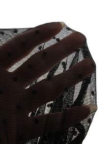 Amplova Bộ đồ liền thân bó sát eo thấp chấm bi ngày lễ tình nhân dành cho nữ - Nhiều màu - Xem 10