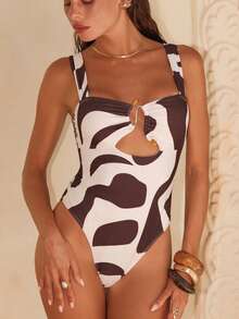 Swim Chiccia Áo tắm nữ size 26SS họa tiết hình học cổ điển gợi cảm phong cách Bohemian đính hạt acrylic và kim loại, dây đeo có thể điều chỉnh, thích hợp cho mùa tựu trường và du lịch. Bộ sưu tập này lý tưởng cho kỳ nghỉ, bãi biển, dã ngoại trà chiều, lễ hội âm nhạc, tiệc tùng, hẹn hò, mặc hàng ngày, trang phục thường ngày, thể thao ngoài trời, du lịch đường dài và nhiều dịp khác. Áo tắm họa tiết da bò, áo tắm liền thân họa tiết da bò màu nâu trắng, áo tắm họa tiết động vật. - Nhiều màu - Xem 5