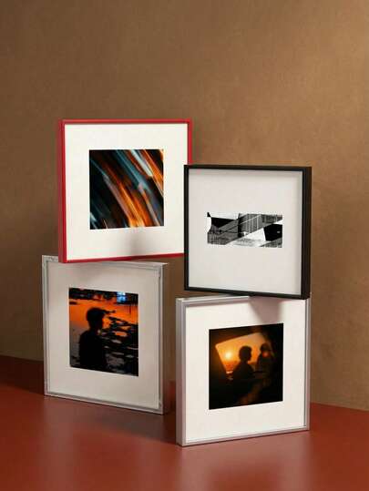 Joivida 1 Pc Wood/Iron Single-Sided Square Picture Frame, Suitable For Wall Hanging Or Tabletop Decoration. 30X30, 33X33cm Square Poster Portrait Frame, Festival Celebration Commemorative Gift, Gallery Classic Picture Frame.