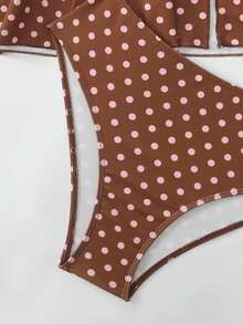 Swim Lushoire Đồ bơi chấm bi dành cho nữ, giúp thon gọn và tôn dáng, thích hợp cho spa, khu nghỉ dưỡng và bơi lội. - Nhiều màu - Xem 9