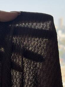 Teen Girls' Fashionable Asymmetric-Shoulder Bow Tie T-Shirt, Summer - Khaki - View 5