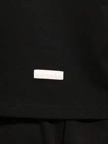 PLAYBOY X SUMWON Kaos Essentials Lengan Pendek Model Crop, Kerah Bulat, Potongan Longgar, Campuran Katun, Kasual Dasar untuk Musim Panas dan Semi, Pakaian Sehari-hari, Nyaman, dengan Logo. - Hitam - View 7