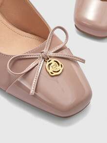CUCCOO BIZCHIC Women's Classic Low Heel Slip-On Shoes, Black For Christmas Spring Shoes - Dusty Pink - View 8