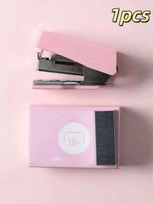 1个/3个超小型可爱订书机，带订书钉，学习用品，送给朋友和同学的小礼物，返校季，圣诞节 - 彩色 - 查看 10